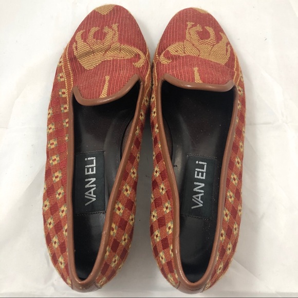 Vintage Smoking Loafer Textile Elephant 5.5 - Picture 4 of 5